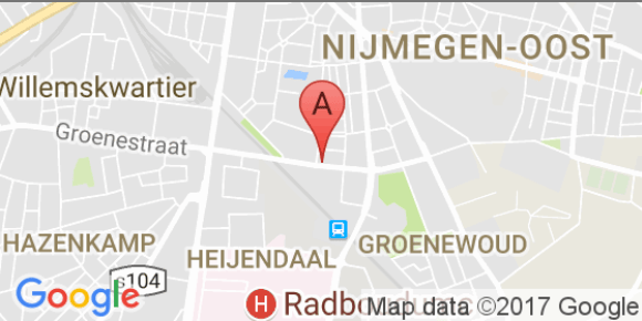 Route naar locatie Nijmegen